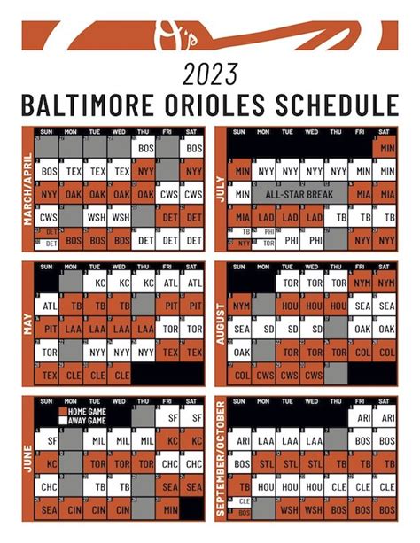 baltimore orioles home schedule 2023